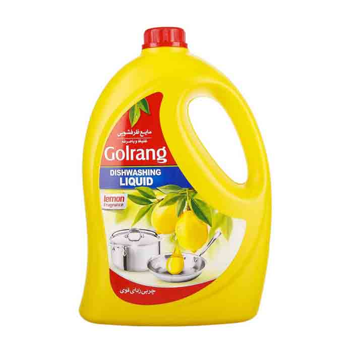 عکس اصلی مایع ظرفشویی گلرنگ با رایحه لیمو مقدار 3500 گرم